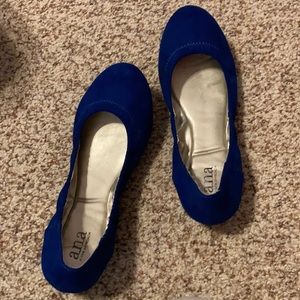 Royal blue flats